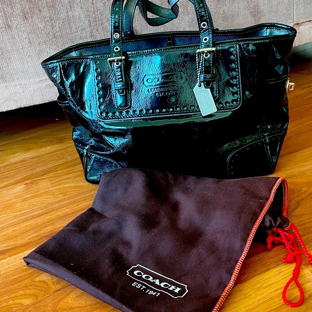 Coach patent leather vintage bag